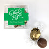 Personalized Thank You JUST CANDY® favor cube with Dubai Truffles - Swirls