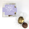 Personalized Thank You JUST CANDY® favor cube with Dubai Truffles - Swirls