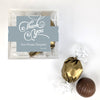Personalized Thank You JUST CANDY® favor cube with Dubai Truffles - Swirls