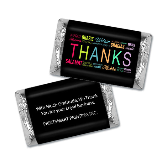 Personalized Business Thank You Thanks Languages Hershey's Miniatures