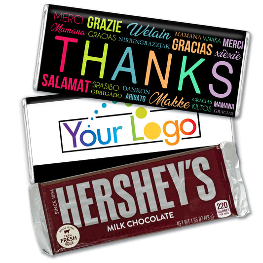 Personalized Thank You Languages Hershey's Chocolate Bar