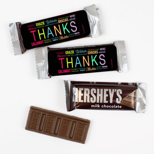 Thanks You Languages Hershey's Snack Size Milk Chocolate Bars