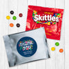 Personalized Thank You Floral Candy Favor Bag- M&Ms or Skittles
