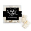 Personalized Thank You Swirls JUST CANDY® favor cube with Sugar Sanded Gummy Bears