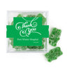 Personalized Thank You Swirls JUST CANDY® favor cube with Sugar Sanded Gummy Bears