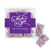Personalized Thank You Swirls JUST CANDY® favor cube with Sugar Sanded Gummy Bears
