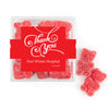 Personalized Thank You Swirls JUST CANDY® favor cube with Sugar Sanded Gummy Bears