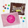 Personalized Business Thank You Scroll Candy Favor Bag - M&Ms or Skittles