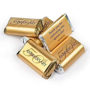 50th Anniversary Candy Wrapped Hershey's Miniatures Chocolate