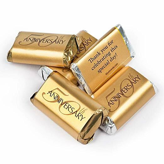 50th Anniversary Candy Wrapped Hershey's Miniatures Chocolate