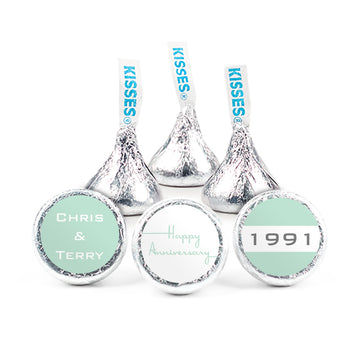 Personalized Anniversary Retro Hershey's Kisses