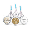 Personalized Wedding Swirl Heart Hershey's Kisses