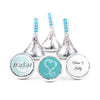 Personalized Wedding Swirl Heart Hershey's Kisses