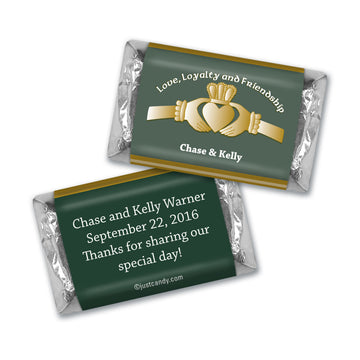 Wedding Favor Personalized Hershey's Miniatures Claddagh Heart
