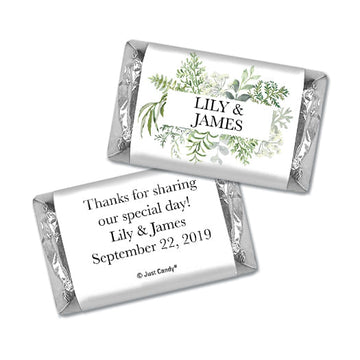 Wedding Personalized Hershey's Miniatures Wrappers Only - Glitter Heart