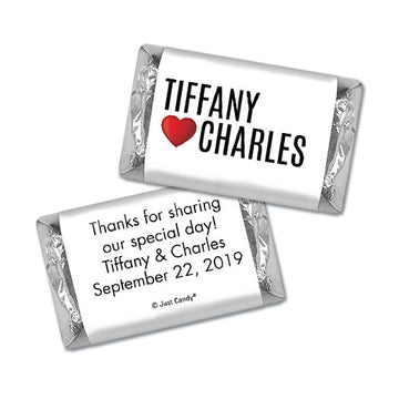 Personalized Wedding Hershey's Miniatures I Heart You