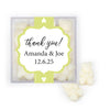 Personalized Wedding Hearts JUST CANDY® favor cube with Gummy Bears