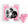 Personalized Wedding Photo Love JUST CANDY® favor cube with Just Candy Milk Chocolate Minis