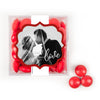 Personalized Wedding Photo Love JUST CANDY® favor cube with Just Candy Milk Chocolate Minis