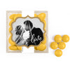 Personalized Wedding Photo Love JUST CANDY® favor cube with Just Candy Milk Chocolate Minis