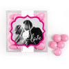 Personalized Wedding Photo Love JUST CANDY® favor cube with Just Candy Milk Chocolate Minis