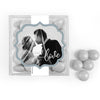 Personalized Wedding Photo Love JUST CANDY® favor cube with Just Candy Milk Chocolate Minis