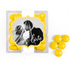 Personalized Wedding Photo Love JUST CANDY® favor cube with Just Candy Milk Chocolate Minis