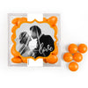 Personalized Wedding Photo Love JUST CANDY® favor cube with Just Candy Milk Chocolate Minis