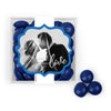 Personalized Wedding Photo Love JUST CANDY® favor cube with Just Candy Milk Chocolate Minis