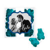 Personalized Wedding Photo Love JUST CANDY® favor cube with Gummy Bears