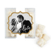Personalized Wedding Photo Love JUST CANDY® favor cube with Sugar Sanded Gummy Bears