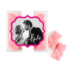 Personalized Wedding Photo Love JUST CANDY® favor cube with Sugar Sanded Gummy Bears