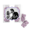 Personalized Wedding Photo Love JUST CANDY® favor cube with Sugar Sanded Gummy Bears