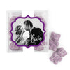 Personalized Wedding Photo Love JUST CANDY® favor cube with Sugar Sanded Gummy Bears