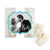 Personalized Wedding Photo Love JUST CANDY® favor cube with Sugar Sanded Gummy Bears