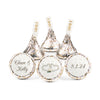 Personalized Wedding Two Hearts Hershey's Kisses