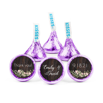 Personalized Wedding Rustic Romance Hershey's Kisses
