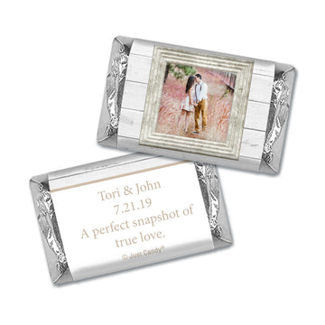 Personalized Wedding Farmhouse Framed Hershey's Miniatures