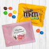 Personalized Wedding Elegant Arrangement Candy Favor Bag - M&Ms or Skittles