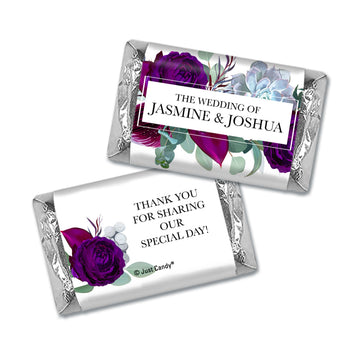 Personalized Wedding Elegant Botanical Hershey's Miniatures