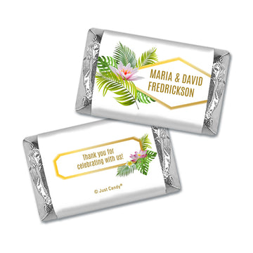 Personalized Wedding Floral Glam Hershey's Miniatures