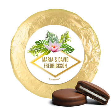 Personalized Wedding Floral Glam Chocolate Covered Oreos