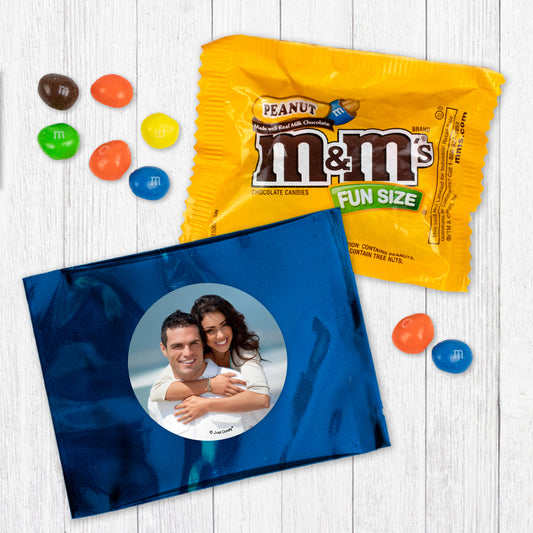 Personalized Wedding Photo Peanut M&Ms Favor Bag