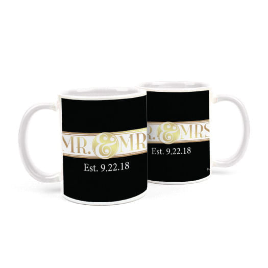 Personalized Wedding Mr. & Mrs. 11oz Mug
