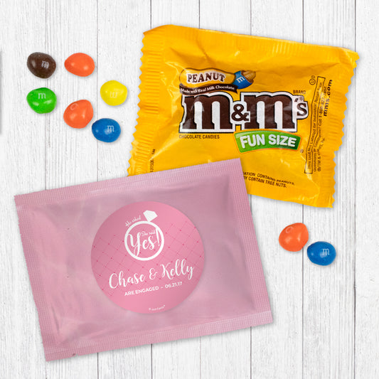 Personalized Engagement She Said Yes! Peanut M&Ms