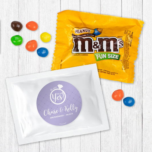 Personalized Engagement She Said Yes! Peanut M&Ms