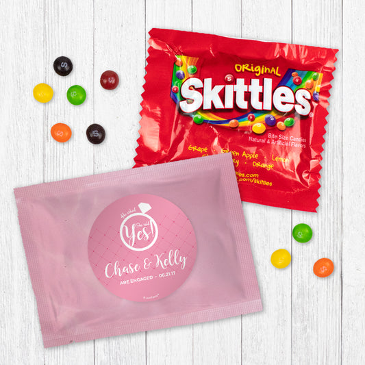 Personalized Engagement She Said Yes! Skittles