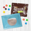 Personalized Engagement Hearts in the Sand Candy Favor Bag - M&Ms or Skittles