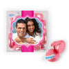 Personalized Wedding Engagement Photo JUST CANDY® favor cube with Hershey's Kisses