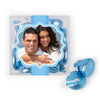 Personalized Wedding Engagement Photo JUST CANDY® favor cube with Hershey's Kisses